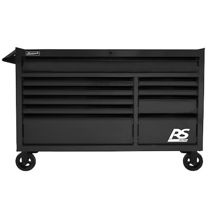 Homak 54in RS PRO 10 DWR ROLLING CABINET-BK BK04054010
